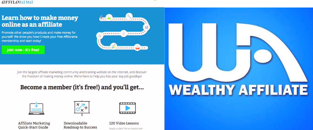 Affilorama and Wealthy Affiliate Logos